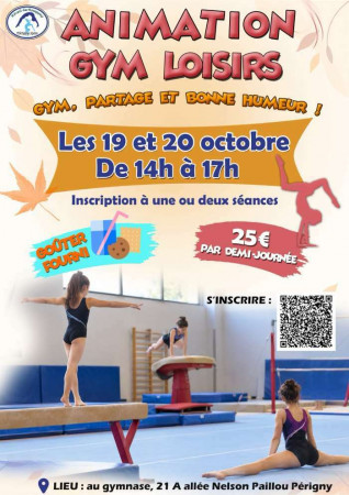 Animation gym loisirs vacances de la toussaint